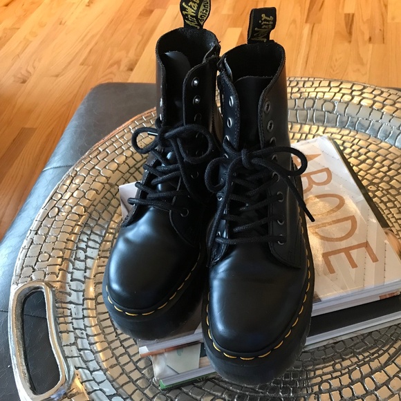 DR. MARTENS JADON PLATFORM BOOT BLACK - Picture 5 of 12